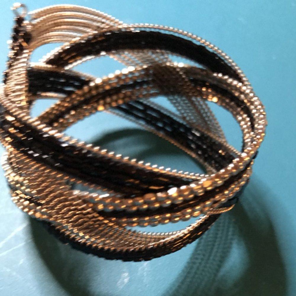 5/$20🔥2 each Black & Silver Cuff Bracelets🔥Bundle special price - Picture 3 of 4